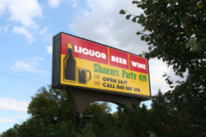 Liquor store sign | Graphic Design by Phouii