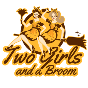 Two Girls and a Broom | Logo Design by Majestic Prints