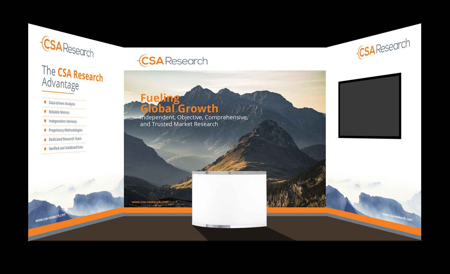 Diseño de Stand de Feria por M K G para este proyecto | Diseño #21719872