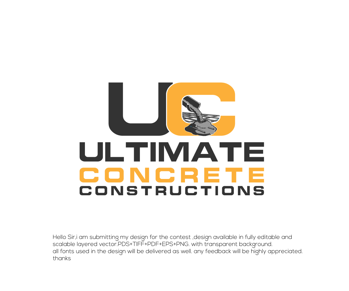 Logo Design by the mechanic2 for Ultimate concrete constructions | Design: #21569580