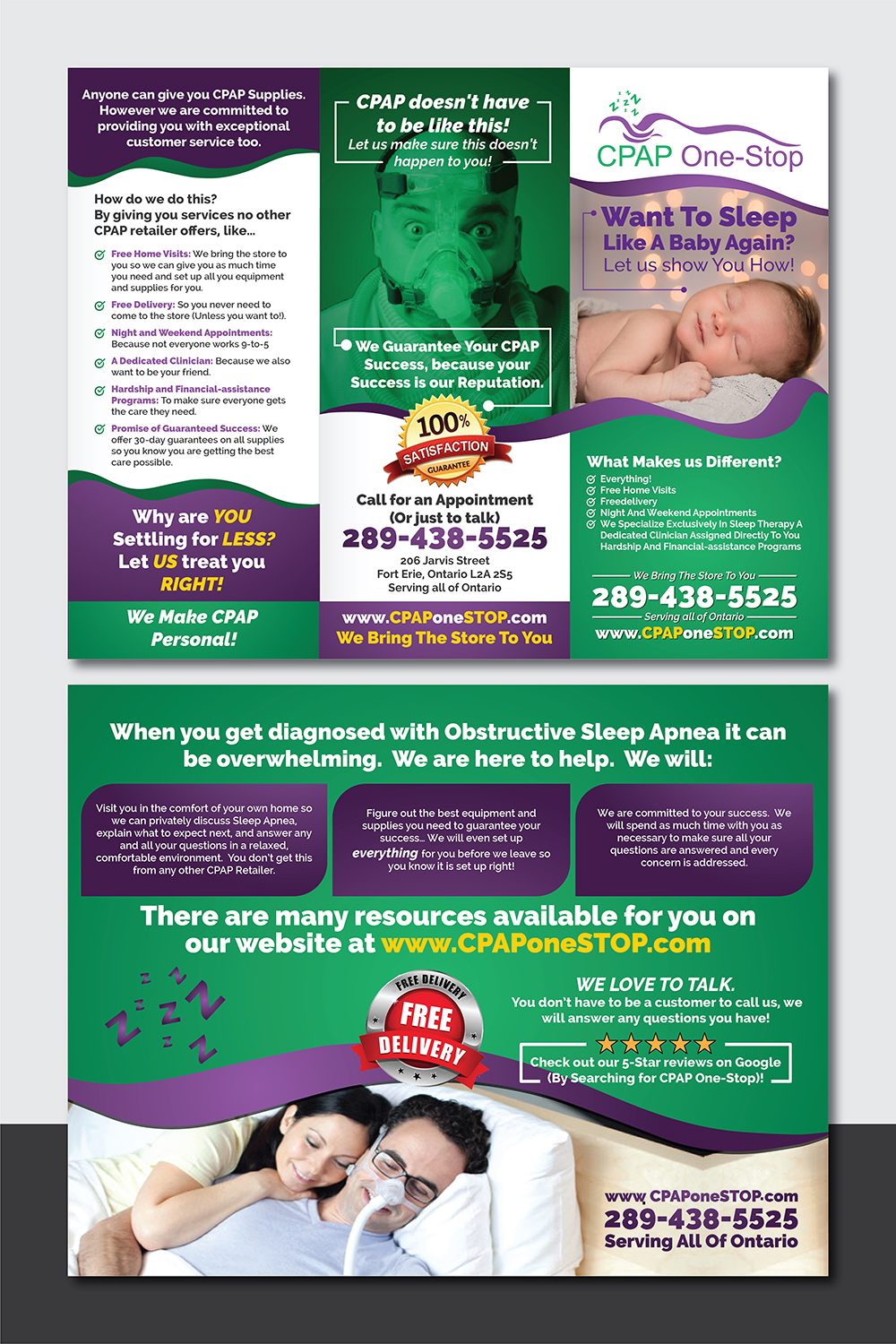 Flyer Design by Deziners Zone for CPAP One-Stop | Design #21558817