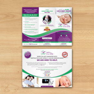 Diseño de Flyer por ecorokerz para CPAP One-Stop | Diseño: #21574222