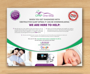 Diseño de Flyer por ecorokerz para CPAP One-Stop | Diseño: #21594840