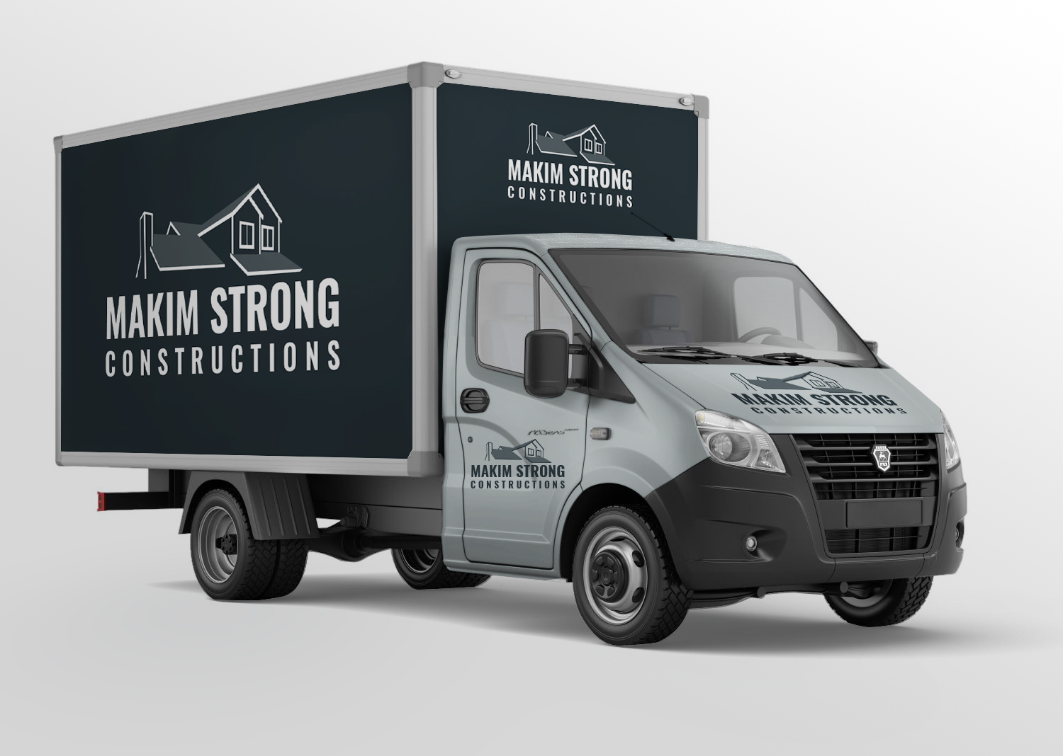 Logo Design by Sergio Coelho for Makim Strong Constructions  | Design #21546968