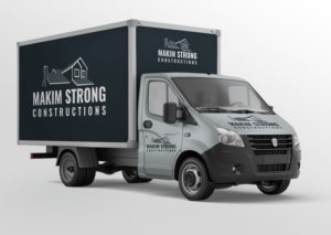 Logo Design by Sergio Coelho for Makim Strong Constructions  | Design: #21546968