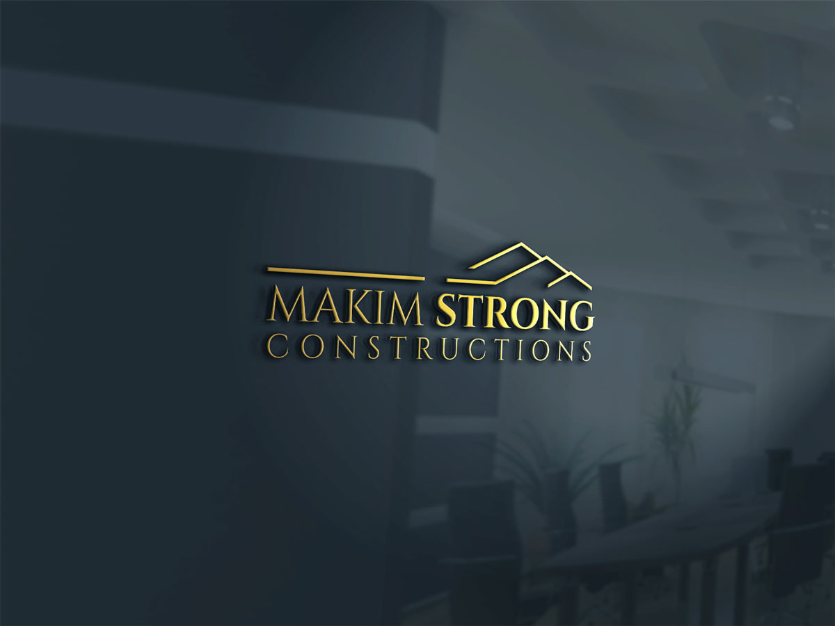 Logo Design by Sergio Coelho for Makim Strong Constructions  | Design #21551288