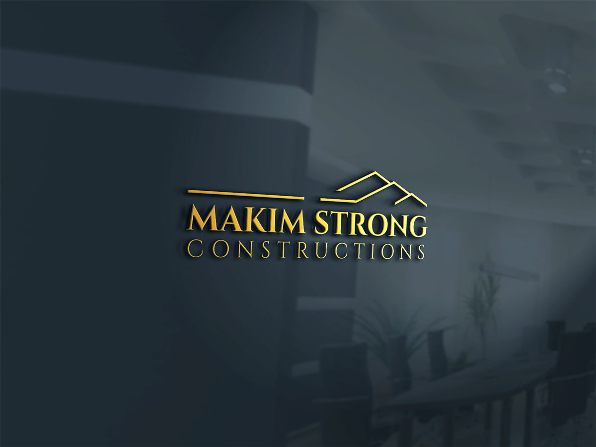 Logo Design by Sergio Coelho for Makim Strong Constructions  | Design: #21552475