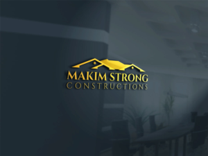Logo Design by Sergio Coelho for Makim Strong Constructions  | Design: #21559674