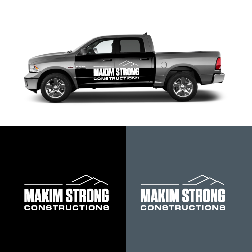 Logo Design by Sergio Coelho for Makim Strong Constructions  | Design #21564665