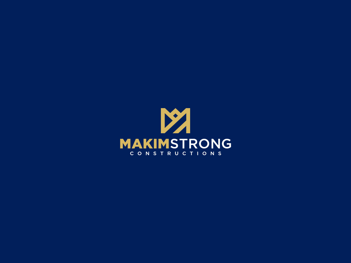 Logo Design by JohnM. for Makim Strong Constructions  | Design #21543615