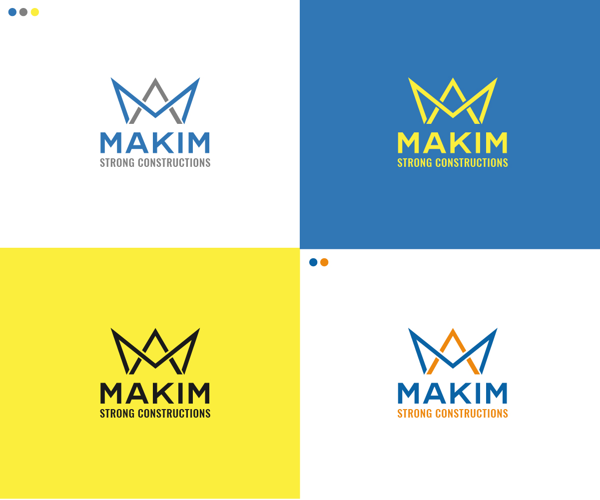 Logo Design by Grapflix 2022 for Makim Strong Constructions  | Design #21561666