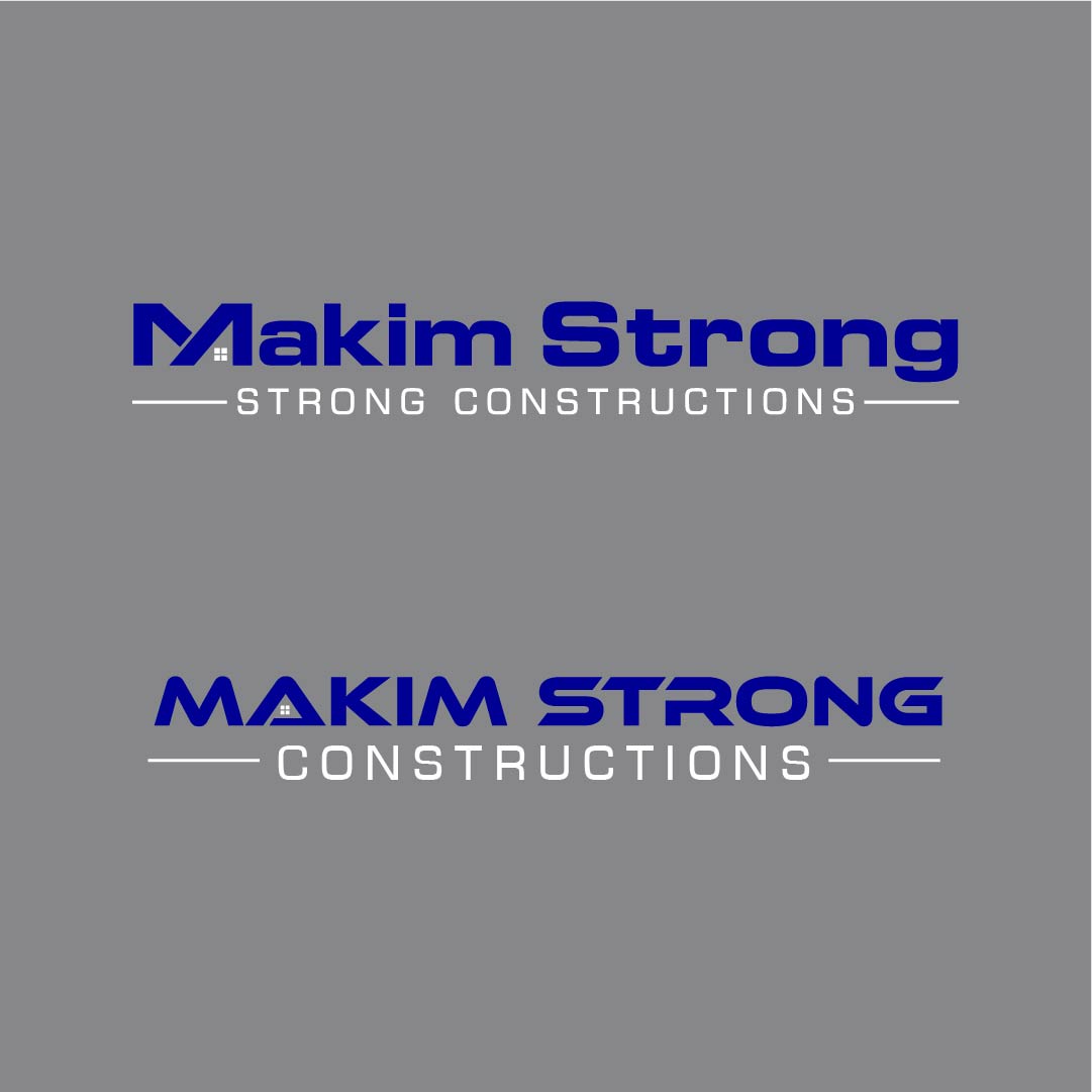 Logo Design by aspiremedia for Makim Strong Constructions  | Design #21555409