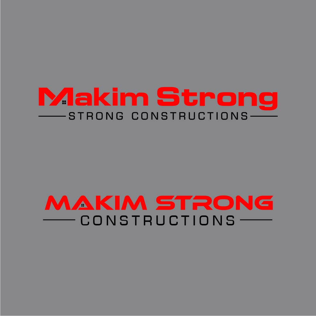 Logo Design by aspiremedia for Makim Strong Constructions  | Design #21555411