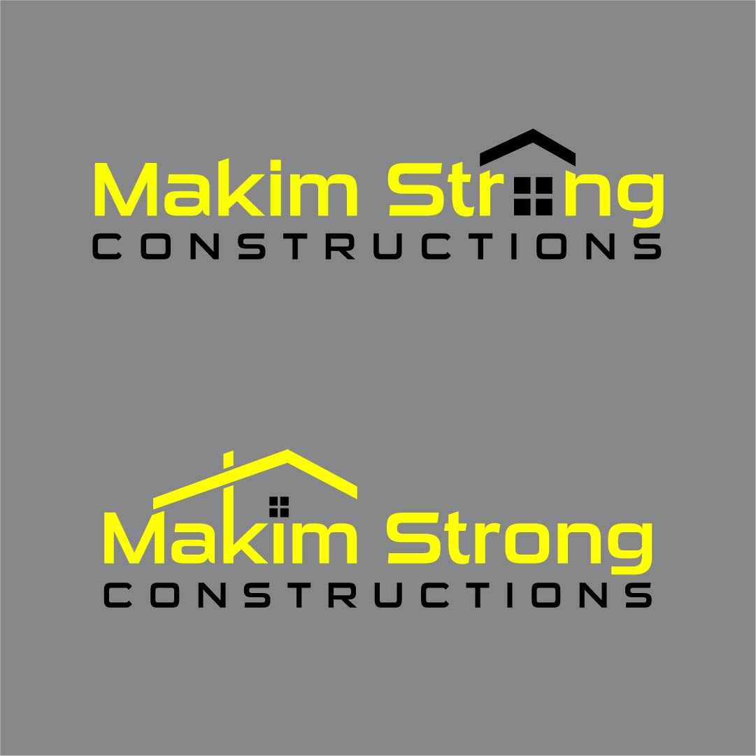 Logo Design by aspiremedia for Makim Strong Constructions  | Design #21555412
