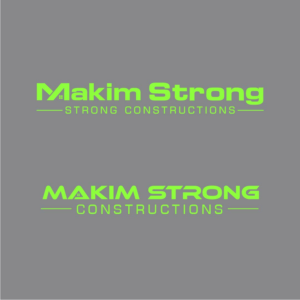 Logo Design by aspiremedia for Makim Strong Constructions  | Design: #21555417