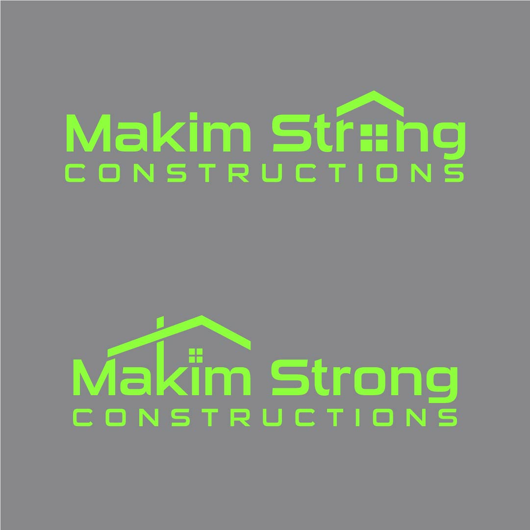 Logo Design by aspiremedia for Makim Strong Constructions  | Design #21555418