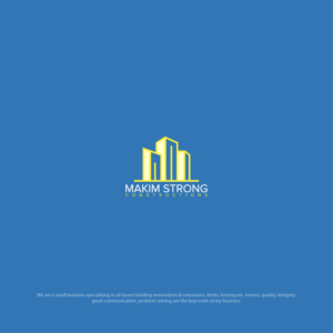 Logo Design by 4tech services for Makim Strong Constructions  | Design: #21552504