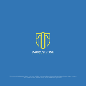Logo Design by 4tech services for Makim Strong Constructions  | Design: #21554826