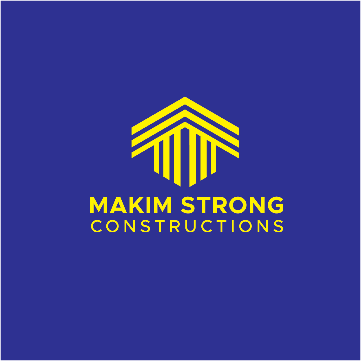 Logo Design by rozT for Makim Strong Constructions  | Design #21593783