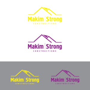 Logo Design by Pixxl Art for Makim Strong Constructions  | Design: #21562513