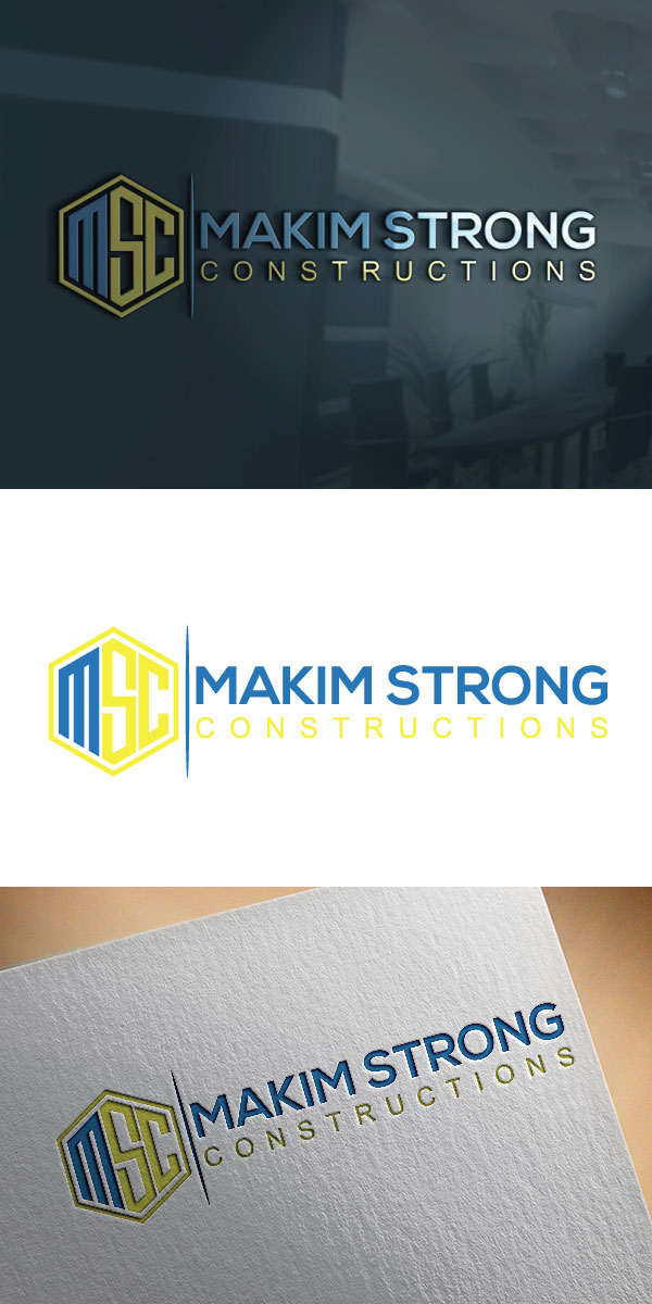 Logo Design by manik 06 for Makim Strong Constructions  | Design #21553945