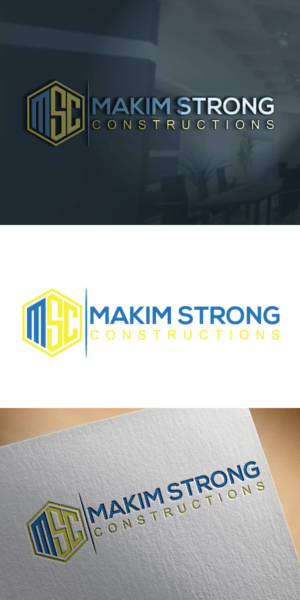 Logo Design by manik 06 for Makim Strong Constructions  | Design: #21553945