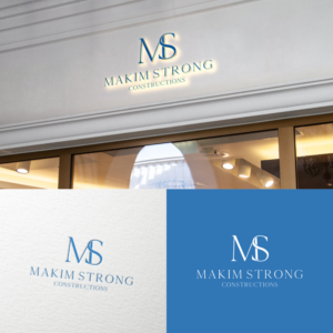 Logo Design by rinaldoajigunadi 2 for Makim Strong Constructions  | Design: #21548221
