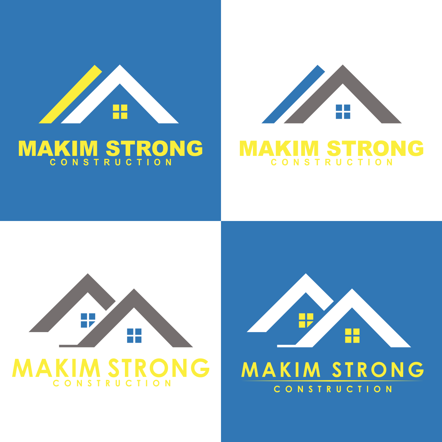 Logo Design by sandiyakarya for Makim Strong Constructions  | Design #21543601