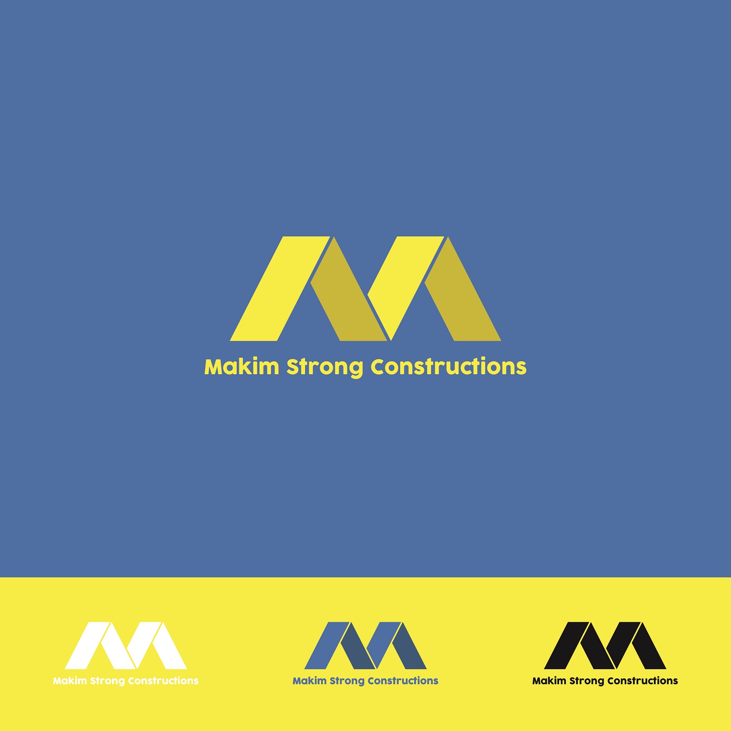 Logo-Design von BLH14 für Makim Strong Constructions  | Design #21546106