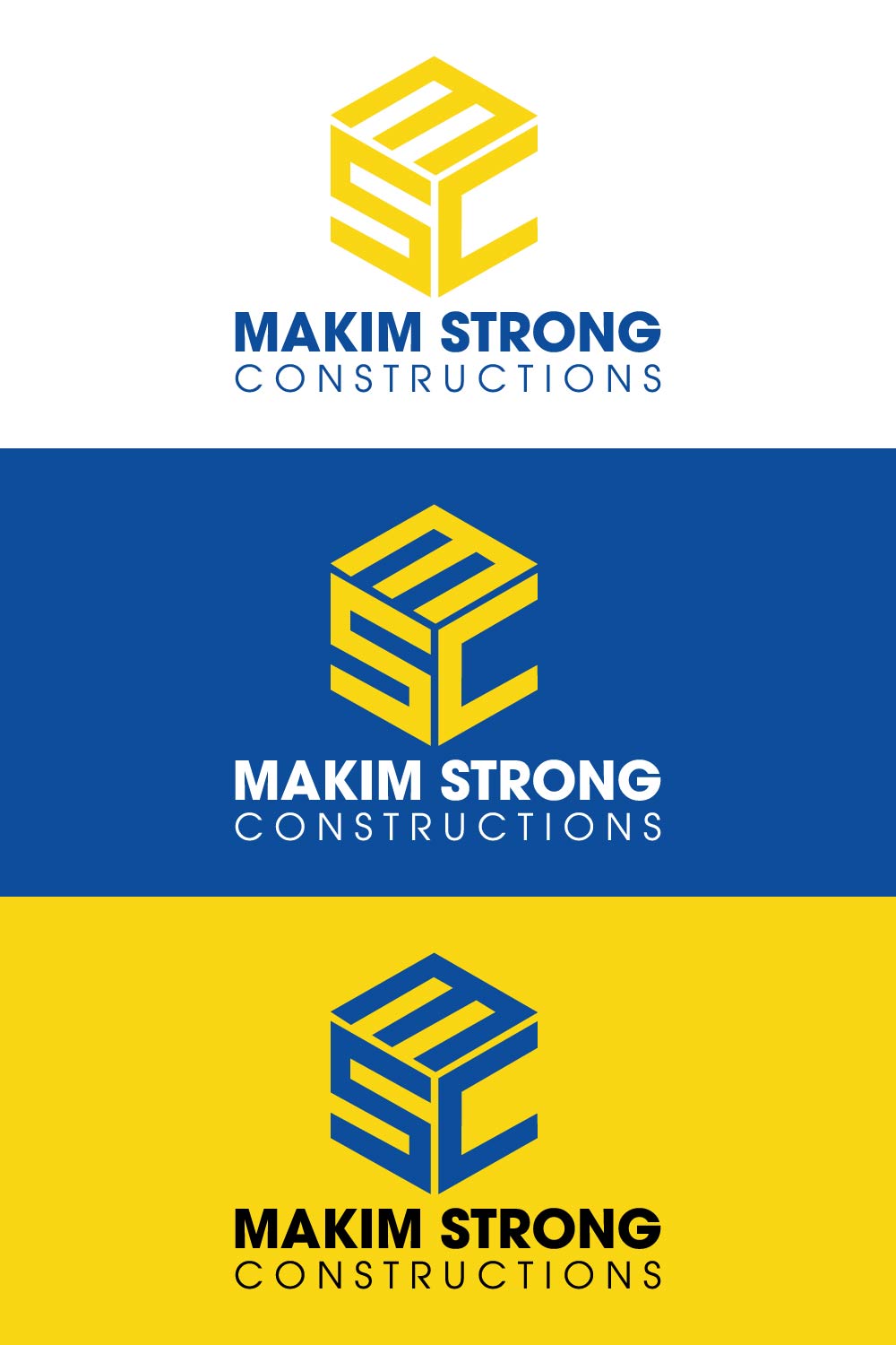 Logo Design by PhuongLuong for Makim Strong Constructions  | Design #21630669