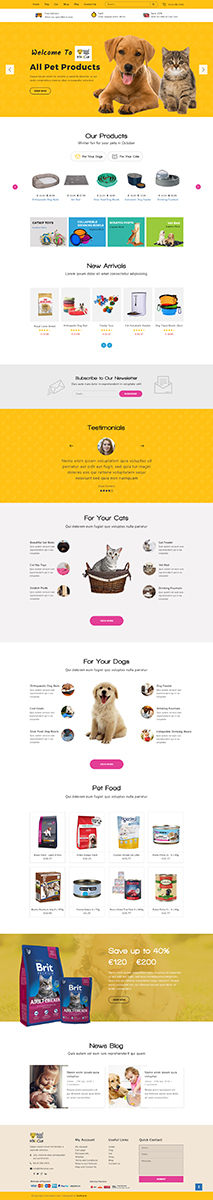 Shopify Design by Da Miracle for K9andCat Ltd | Design #21584820