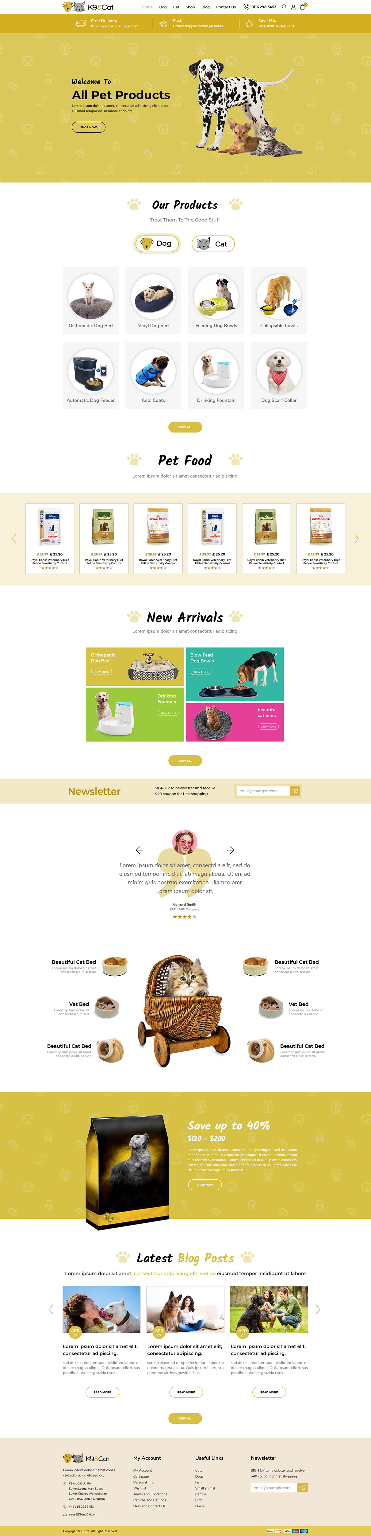 Shopify Design by hirshri for K9andCat Ltd | Design: #21629513