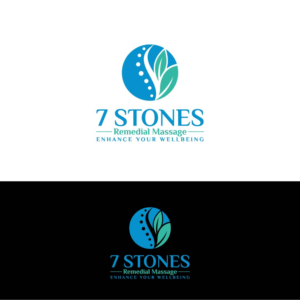 7 STONES  Remedial Massage   with slogan of Enhance your wellbeing | Design de Logo par aspiremedia