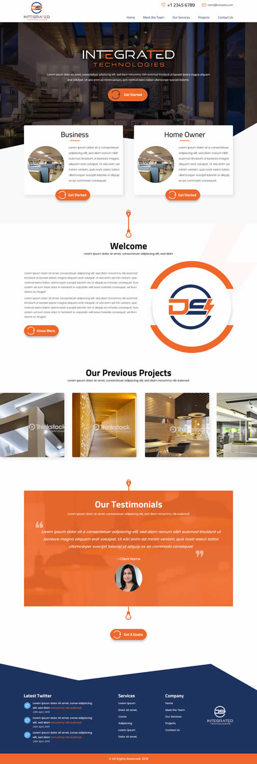 Diseño Web por SONA para DS INTEGRATED TECHNOLOGIES  | Diseño #21564177