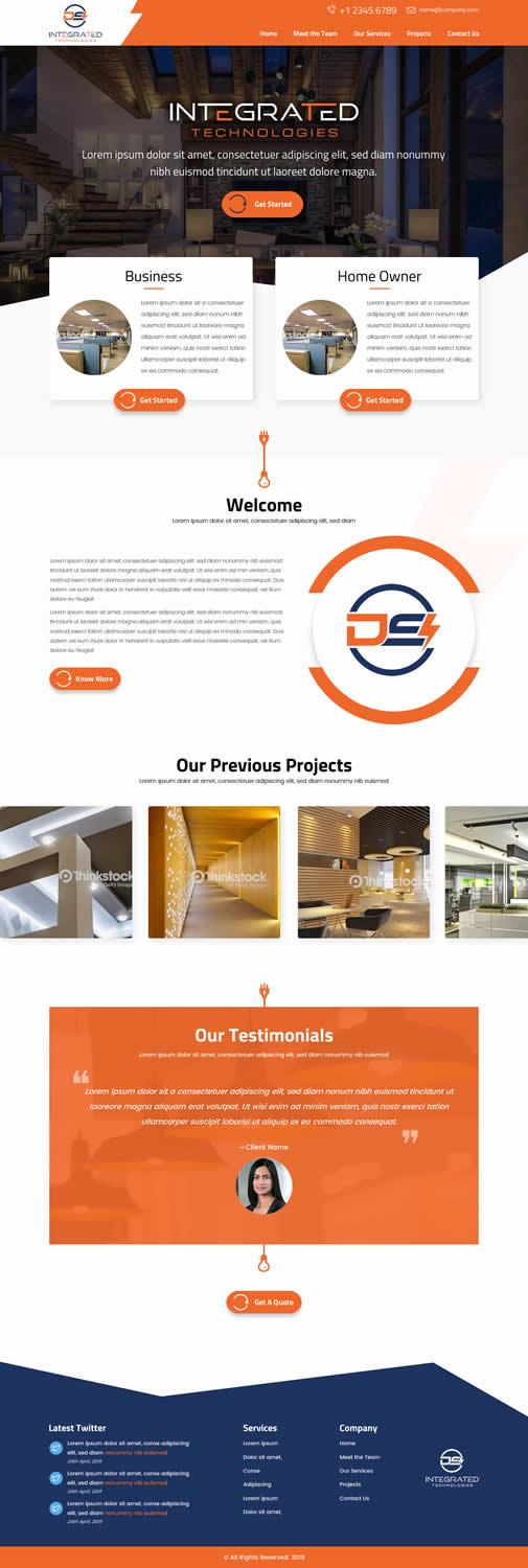 Web Design by SONA for DS INTEGRATED TECHNOLOGIES  | Design #21572155