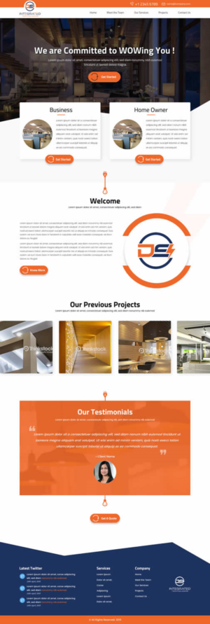 Web Design par SONA pour DS INTEGRATED TECHNOLOGIES  | Design : #21572182