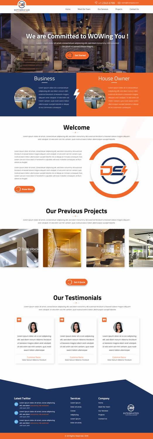 Web Design par SONA pour DS INTEGRATED TECHNOLOGIES  | Design #21577118