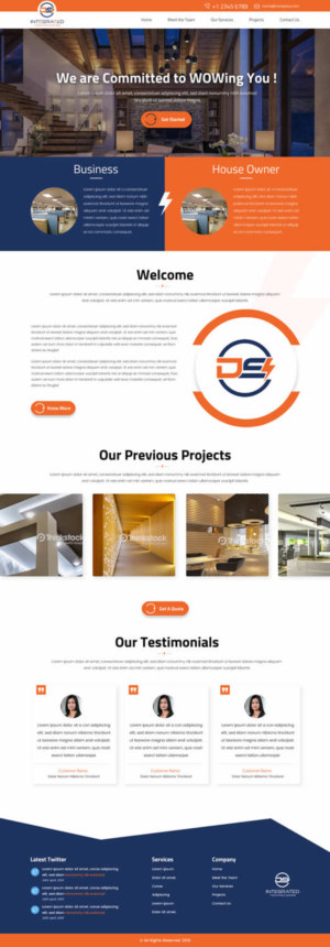 Web Design par SONA pour DS INTEGRATED TECHNOLOGIES  | Design : #21577118