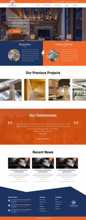 Web Design par SONA pour DS INTEGRATED TECHNOLOGIES  | Design : #21628406