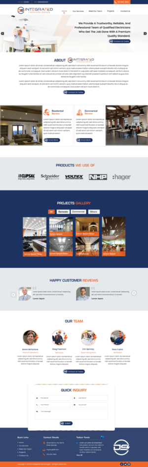 Web Design par harmi_199 pour DS INTEGRATED TECHNOLOGIES  | Design : #21564568