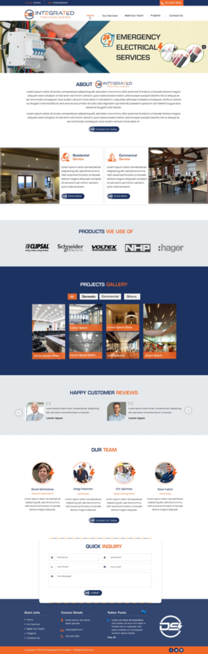 Web Design par harmi_199 pour DS INTEGRATED TECHNOLOGIES  | Design : #21564569