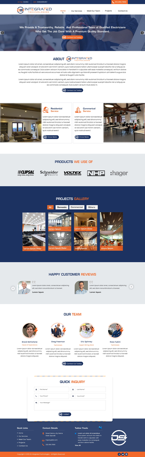 Web Design par harmi_199 pour DS INTEGRATED TECHNOLOGIES  | Design #21564570