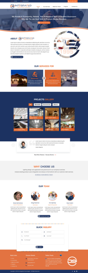 Web Design par harmi_199 pour DS INTEGRATED TECHNOLOGIES  | Design : #21572502