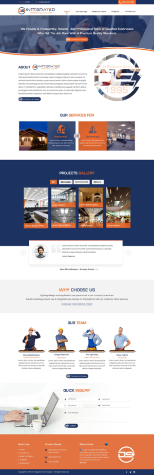 Web Design par harmi_199 pour DS INTEGRATED TECHNOLOGIES  | Design : #21579138