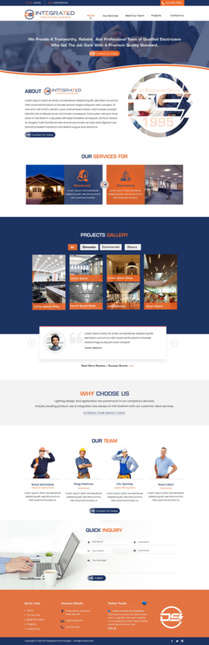 Web Design par harmi_199 pour DS INTEGRATED TECHNOLOGIES  | Design : #21579140