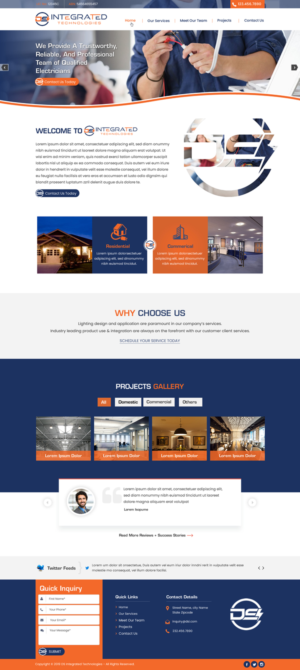 Web Design par harmi_199 pour DS INTEGRATED TECHNOLOGIES  | Design : #21596831