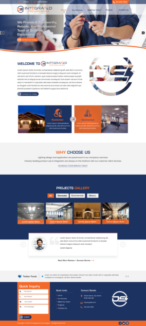 Web Design par harmi_199 pour DS INTEGRATED TECHNOLOGIES  | Design : #21596832