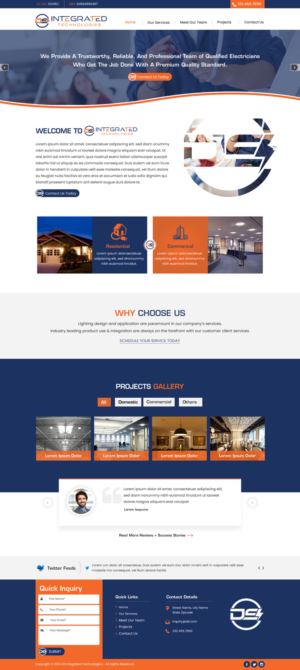 Web Design par harmi_199 pour DS INTEGRATED TECHNOLOGIES  | Design : #21596833