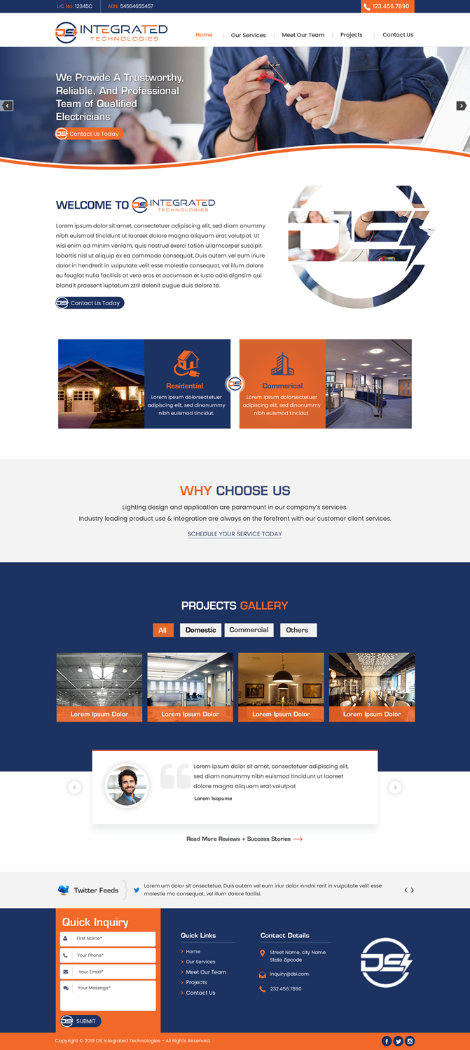 Web-Design von harmi_199 für DS INTEGRATED TECHNOLOGIES  | Design #21596834