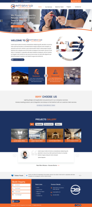 Web Design par harmi_199 pour DS INTEGRATED TECHNOLOGIES  | Design : #21596834